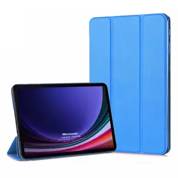 Microsonic Samsung Galaxy Tab S10 Lite Kılıf Slim Translucent Back Smart Cover Mavi
