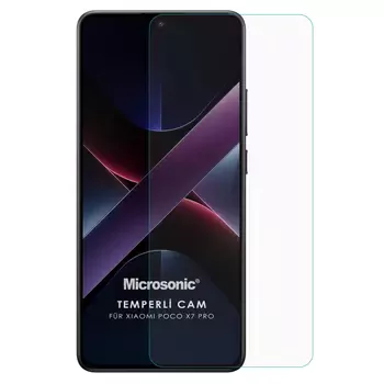 Microsonic Xiaomi Poco X7 Pro Tempered Glass Cam Ekran Koruyucu