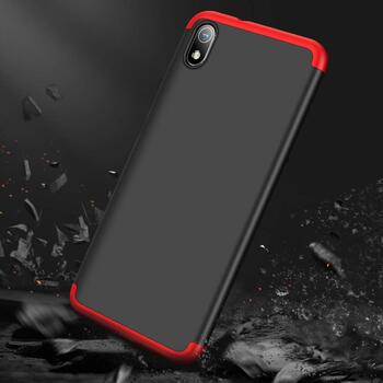 Microsonic Xiaomi Redmi 7A Kılıf Double Dip 360 Protective AYS Siyah - Kırmızı