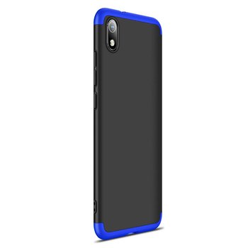 Microsonic Xiaomi Redmi 7A Kılıf Double Dip 360 Protective AYS Siyah - Mavi