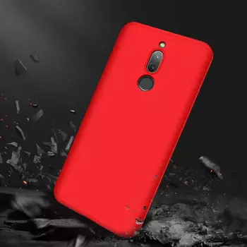 Microsonic Xiaomi Redmi 8 Kılıf Double Dip 360 Protective Kırmızı