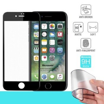 Microsonic Apple iPhone SE 2022 Matte Flexible Ekran Koruyucu Siyah