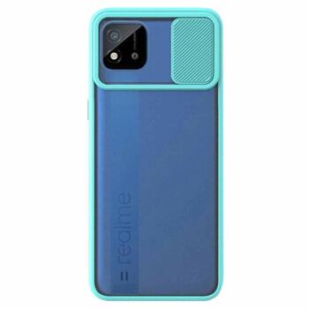 Microsonic Realme C11 2021 Kılıf Slide Camera Lens Protection Turkuaz