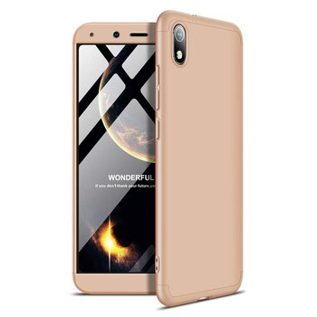 Microsonic Xiaomi Redmi 7A Kılıf Double Dip 360 Protective AYS Gold