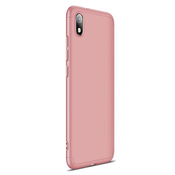 Microsonic Xiaomi Redmi 7A Kılıf Double Dip 360 Protective AYS Rose Gold