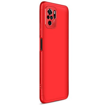 Microsonic Xiaomi Redmi Note 10S Kılıf Double Dip 360 Protective AYS Kırmızı