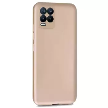 Microsonic Matte Silicone Realme 8 Kılıf Gold