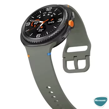 Microsonic Samsung Galaxy Watch Ultra 2025 Kordon ProMotion Sport Haki