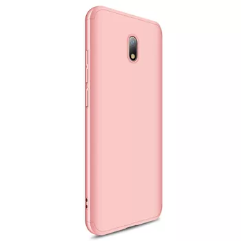 Microsonic Xiaomi Redmi 8A Kılıf Double Dip 360 Protective Rose Gold