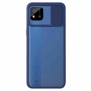 Microsonic Realme C11 2021 Kılıf Slide Camera Lens Protection Lacivert