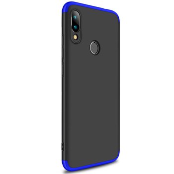 Microsonic Xiaomi Redmi Note 7 Pro Kılıf Double Dip 360 Protective AYS Siyah Mavi