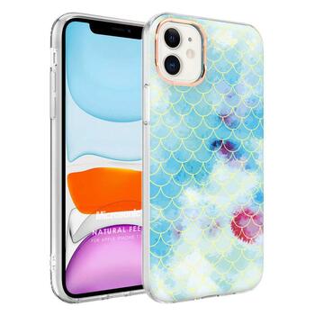 Microsonic Apple iPhone 11 Natural Feel Desenli Kılıf Fish Scale