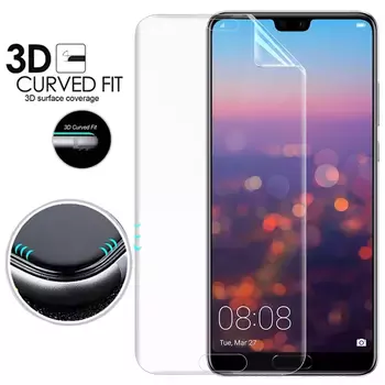 Microsonic Huawei P20 Pro Ön + Arka Kavisler Dahil Tam Ekran Kaplayıcı Film