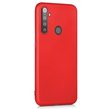 Microsonic Realme 5i Kılıf Matte Silicone Kırmızı