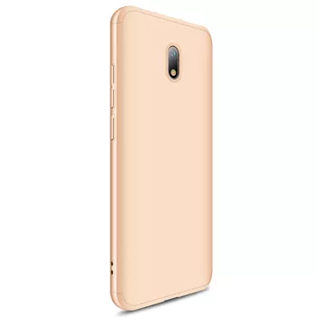 Microsonic Xiaomi Redmi 8A Kılıf Double Dip 360 Protective Gold