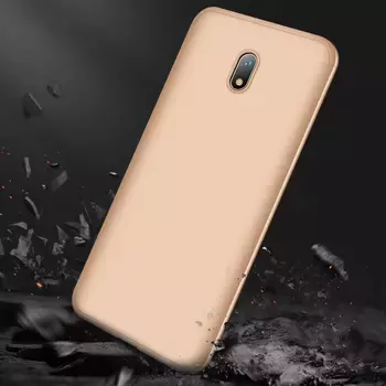 Microsonic Xiaomi Redmi 8A Kılıf Double Dip 360 Protective Gold