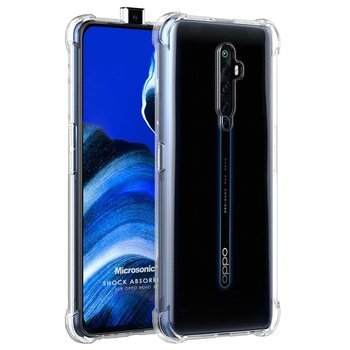 Microsonic Oppo Reno 2Z Kılıf Anti Shock Silikon Şeffaf