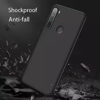 Microsonic Xiaomi Redmi Note 8 Kılıf Double Dip 360 Protective Siyah