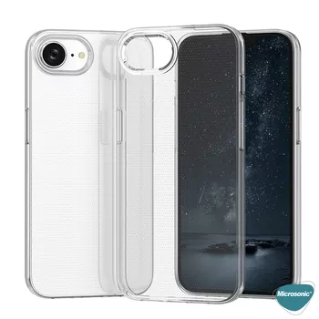 Microsonic Apple iPhone 16e Kılıf Transparent Soft Şeffaf