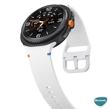 Microsonic Samsung Galaxy Watch Ultra 2025 Kordon ProMotion Sport Beyaz