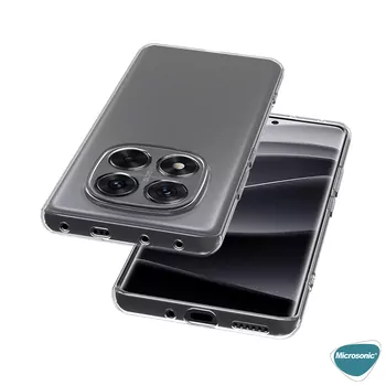 Microsonic Xiaomi Redmi Note 14 Pro Plus Kılıf Transparent Soft Şeffaf