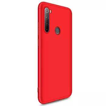 Microsonic Xiaomi Redmi Note 8 Kılıf Double Dip 360 Protective Kırmızı