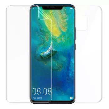 Microsonic Huawei Mate 20 Pro Ön + Arka Kavisler Dahil Tam Ekran Kaplayıcı Film