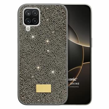 Microsonic Samsung Galaxy A12 Kılıf Cosmic Shine Koyu Gri