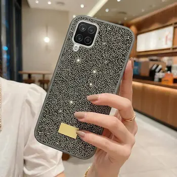 Microsonic Samsung Galaxy A12 Kılıf Cosmic Shine Koyu Gri