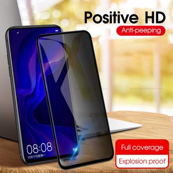 Microsonic Huawei Y9 Prime 2019 Invisible Privacy Kavisli Ekran Koruyucu Siyah