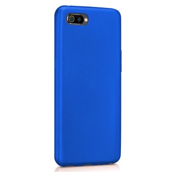 Microsonic Realme C2 Kılıf Matte Silicone Mavi