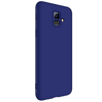 Microsonic Samsung Galaxy A6 2018 Kılıf Double Dip 360 Protective AYS Lacivert