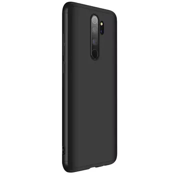 Microsonic Xiaomi Redmi Note 8 Pro Kılıf Double Dip 360 Protective Siyah