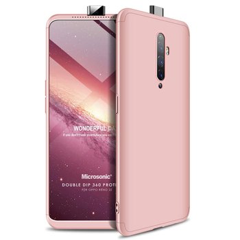 Microsonic Oppo Reno 2Z Kılıf Double Dip 360 Protective AYS Rose Gold