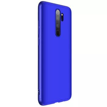 Microsonic Xiaomi Redmi Note 8 Pro Kılıf Double Dip 360 Protective Mavi