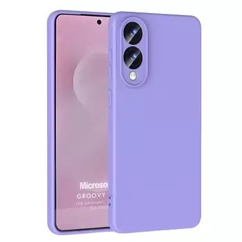 Microsonic Samsung Galaxy S25 Edge Kılıf Groovy Soft Lila