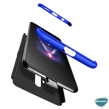 Microsonic Oppo Reno 2Z Kılıf Double Dip 360 Protective AYS Siyah Kırmızı