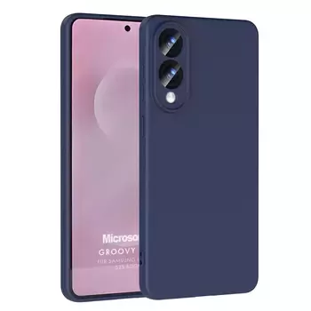 Microsonic Samsung Galaxy S25 Edge Kılıf Groovy Soft Lacivert