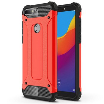 Microsonic Huawei Y7 2018 Kılıf Rugged Armor Kırmızı