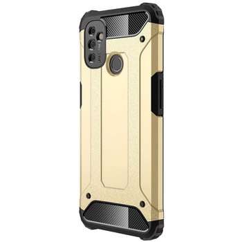 Microsonic OnePlus Nord N100 Kılıf Rugged Armor Gold