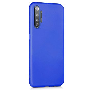 Microsonic Realme XT Kılıf Matte Silicone Mavi