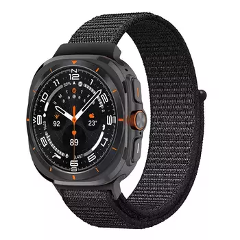 Microsonic Samsung Galaxy Watch Ultra 2025 Hasırlı Kordon Woven Sport Loop Siyah