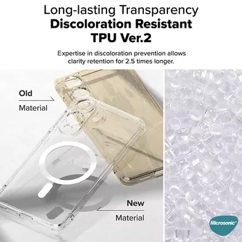 Microsonic Xiaomi Redmi Note 14 4G Kılıf MagSafe Clear Sararmaz Şeffaf