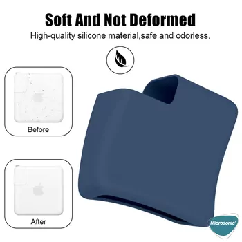 Microsonic Macbook Şarj Adaptör Kılıf (85W-87W-96W) Matte Silicone Lila