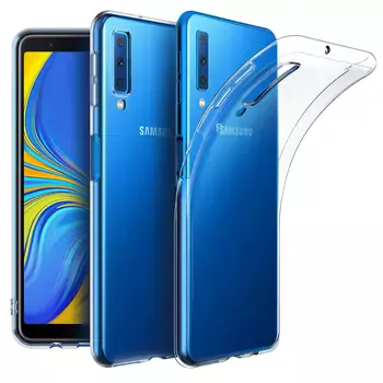 Microsonic Samsung Galaxy A7 2018 Kılıf Transparent Soft Beyaz