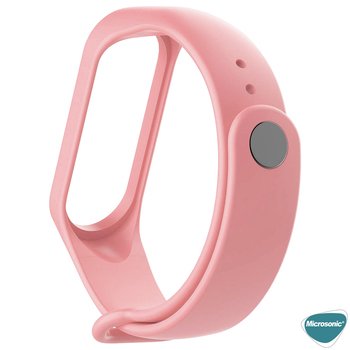 Microsonic Xiaomi Mi Band 6 Silikon Kordon Rose Gold