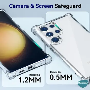 Microsonic Samsung Galaxy S25 Ultra Kılıf Shock Absorbing Şeffaf