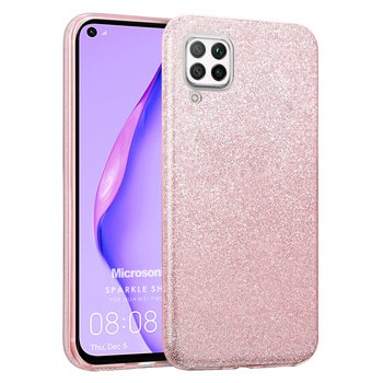 Microsonic Huawei P40 Lite Kılıf Sparkle Shiny Rose Gold