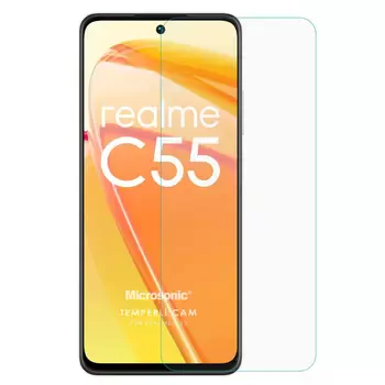 Microsonic Realme C55 Tempered Glass Cam Ekran Koruyucu