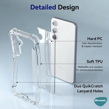Microsonic Samsung Galaxy S25 Plus Kılıf Shock Absorbing Şeffaf